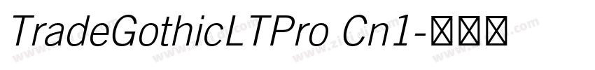TradeGothicLTPro Cn1字体转换